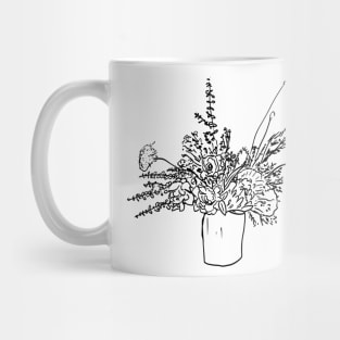 Flower Arrangement Sketch Mug